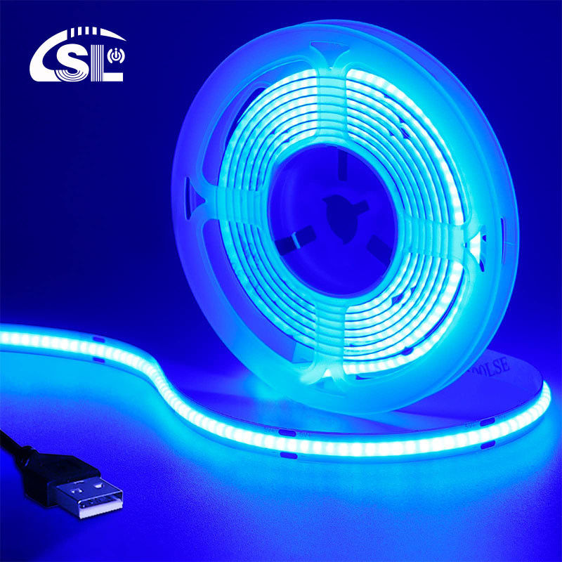 320 leds 8 mm Bleue flexible COB LED Strip Light pour la décoration intérieure et extérieure -20 60C