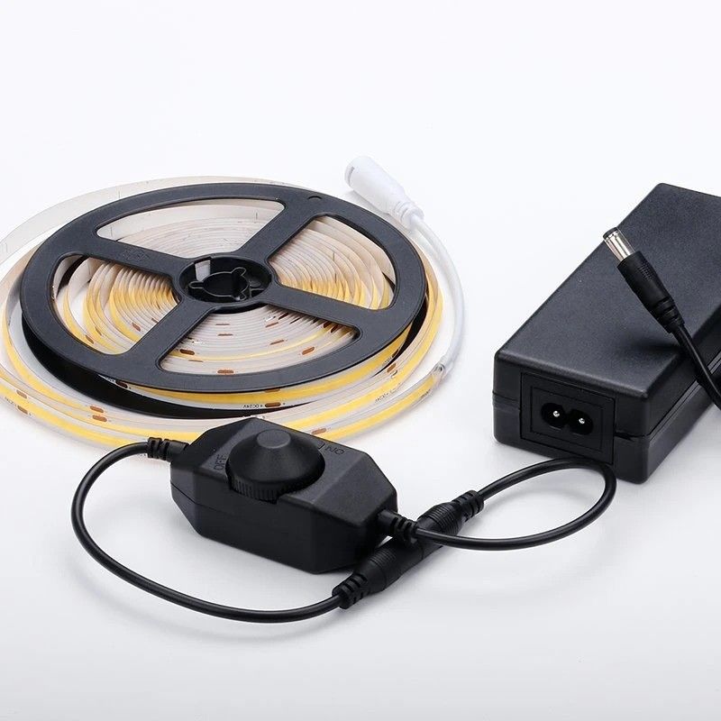 CCT COB Led Strip Light DC12V24V 8mm10mm largeur 608leds 3000K 6500K pour la décoration intérieure