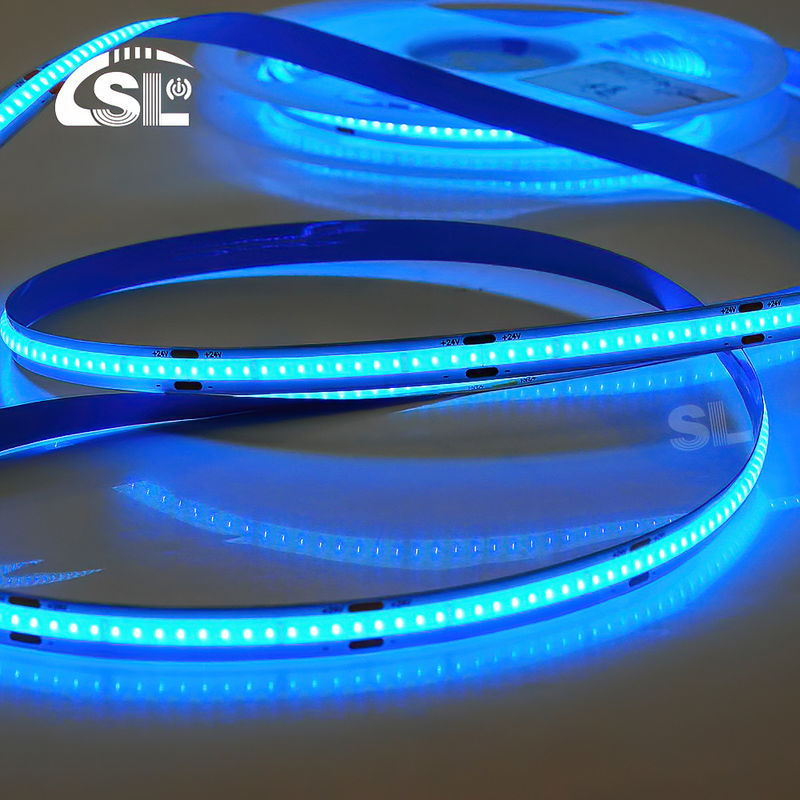 Lumière à bande LED à haute luminosité DC12V24V COB bleu glacé pour hôtel et décoration intérieure