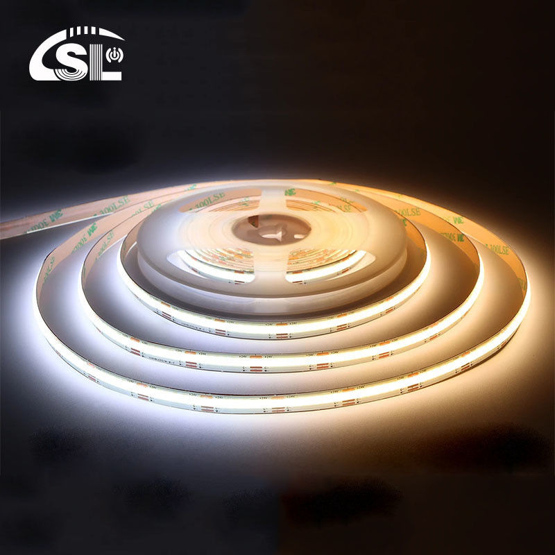 Énergie économe 608 LED FOB COB Flexible LED Strip Light avec tension d'entrée DC 12V 24V