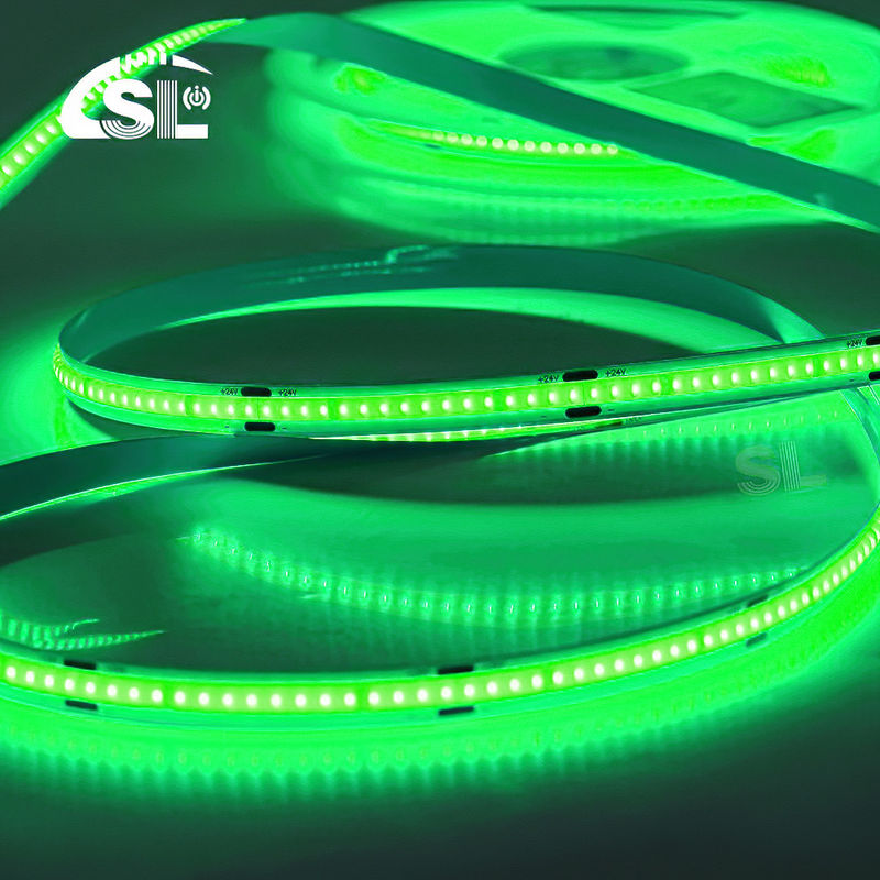 Électroplate COB 24v COB 320Ds 8mm Ra 85 Green LED Light Strip -20 à 45°C