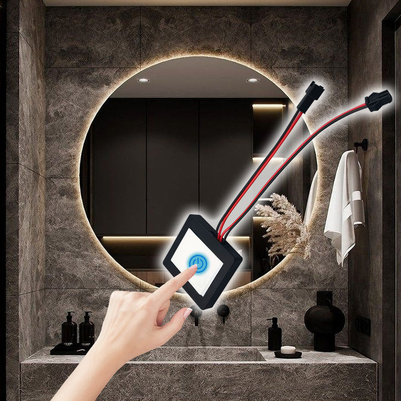 Max. 3A Commutateur de capteur tactile de courant pour miroir 50*46*10mm Taille du produit Smart LED Light