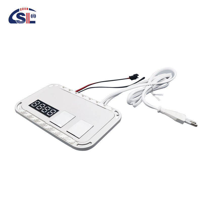 Miroir de salle de bain LED de 12V 5A 60W avec commutateur tactile intelligent et affichage de la température de l'heure
