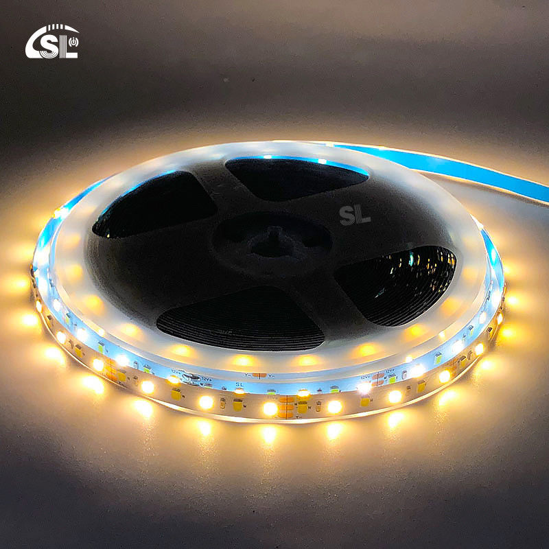 Lumière à LED double couleur SMD 2835 120D 8mm 1200-1600LM 2700K-6500K 35Copper Ra70