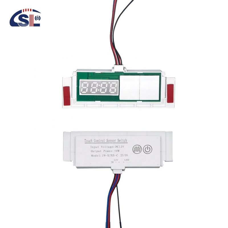 60W commutateur inducteur LED débrouilleur de lumière avec affichage de la température du temps Capteur tactile Dimmer sans pas
