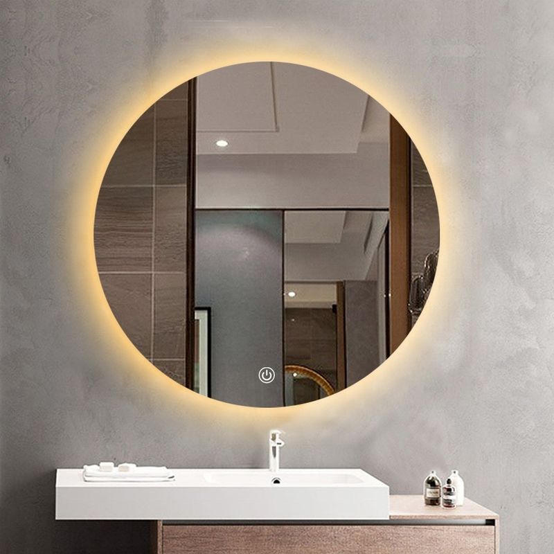 Écran tactile miroir intelligent avec lumières LED et commutateur de capteur pour améliorer la salle de bain