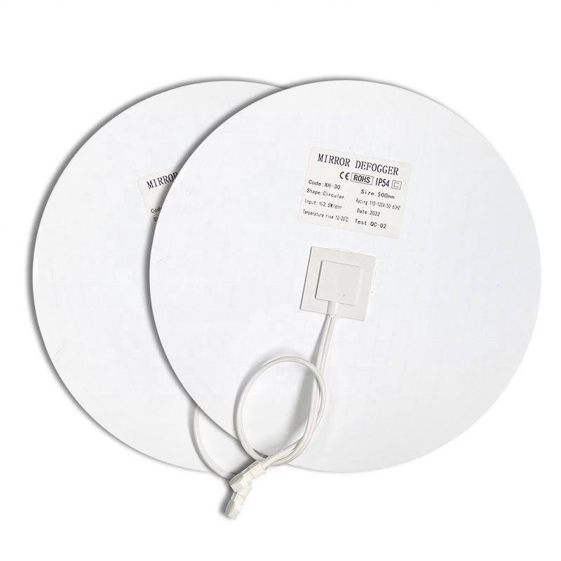 Hôtel personnalisé 12V 24V Matériau en PET imperméable à l'eau Film anti-brouillard pour miroir de salle de bain 10-20 température