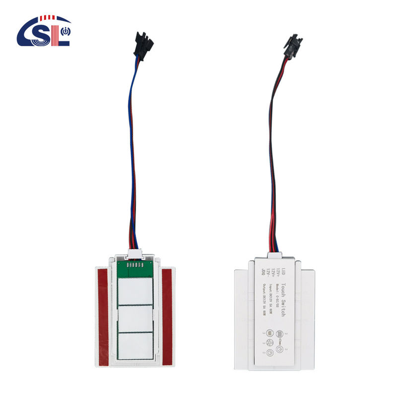 60W 5A DC12V mono couleur double capteur tactile Commutateur pour LED inducteur radar miroir