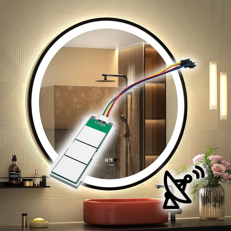 Niveau d'obscurcissement Oui Personnalisable 12V/24V 5A 60W/120W Rader PIR Capteur de mouvement Capteur lumineux Commutateur LED Source lumineuse 1NO/1NC Commutateur Combinaison salle de bain