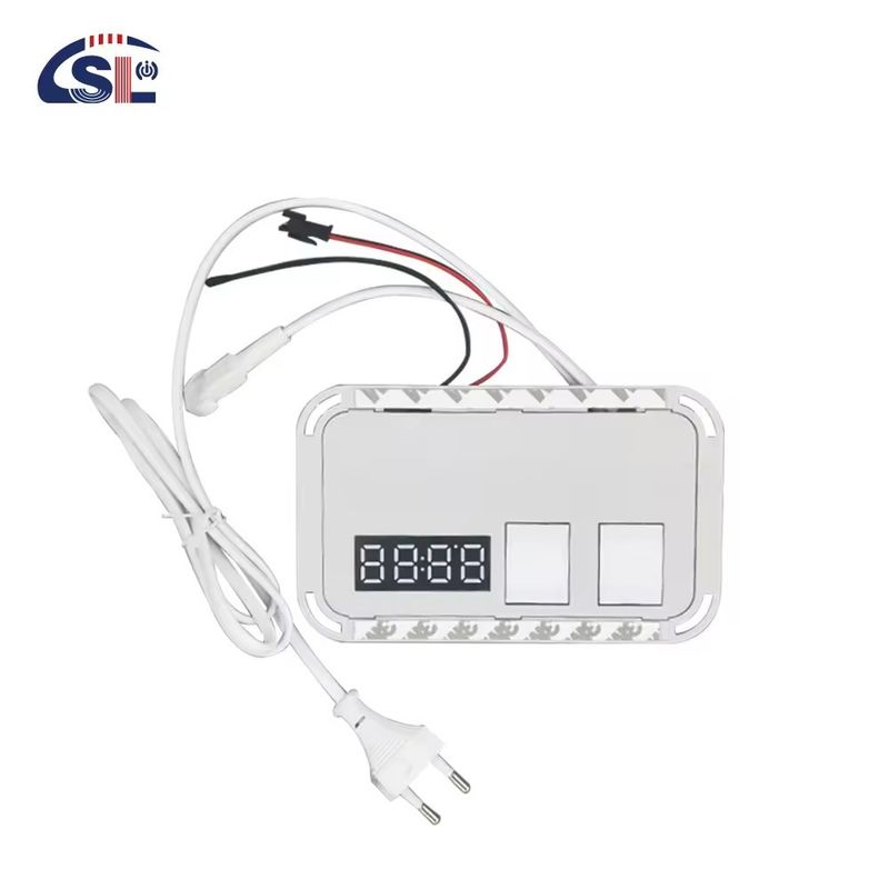 DC12V 5A 60W Capteur tactile monocouleur Commutateur LED Touch miroir avec affichage de température du temps
