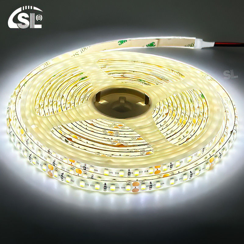 Lumière LED étanche à l'eau 120D 8mm 12-16W/m 1200-1600LM 4000K Ra80 DC12V 24V pour les miroirs intelligents